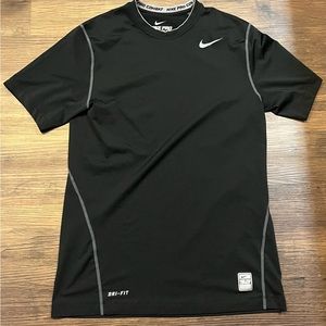 COPY - Black Nike Pro Combat Short Sleeve Dri-Fit Shirt